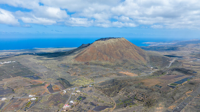Aerial view of Lanzarote Canary Island