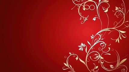 Stylish Simple Design on Red Background: A Bold and Captivating Vision. Admire the Elegance and Creativity.