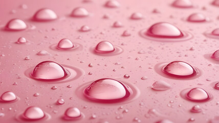 Pink Water Droplets Abstract Background 