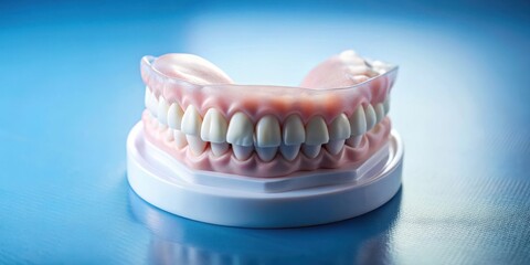 Obraz premium Professional dental mold used for thorough and precise tooth brushing routine