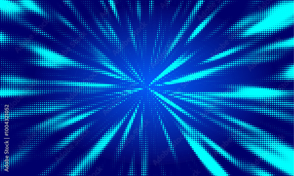 Poster the abstract halftone background consists of different dots.