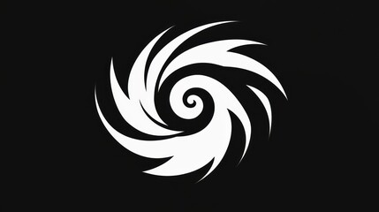 Obraz premium A dynamic spiral pattern captures the essence of fluidity and artistic expression