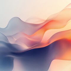 Fototapeta premium Abstract flowing waves in soft gradient colors
