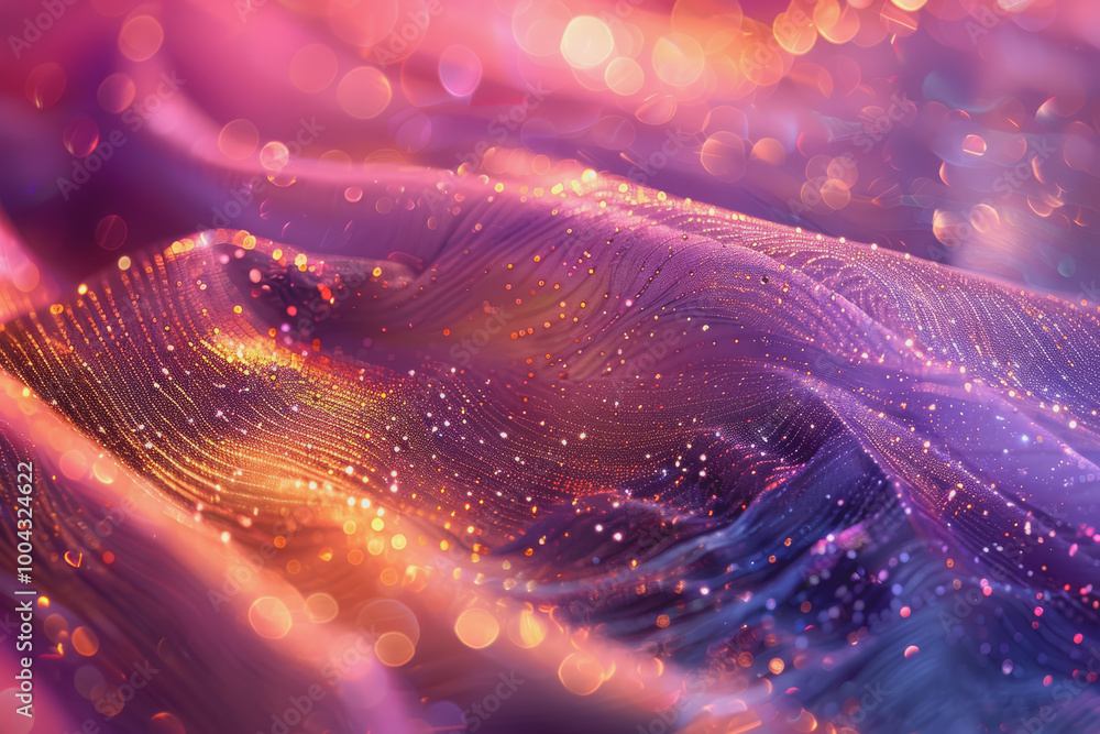 Poster abstract background with shimmering colored light texture.
