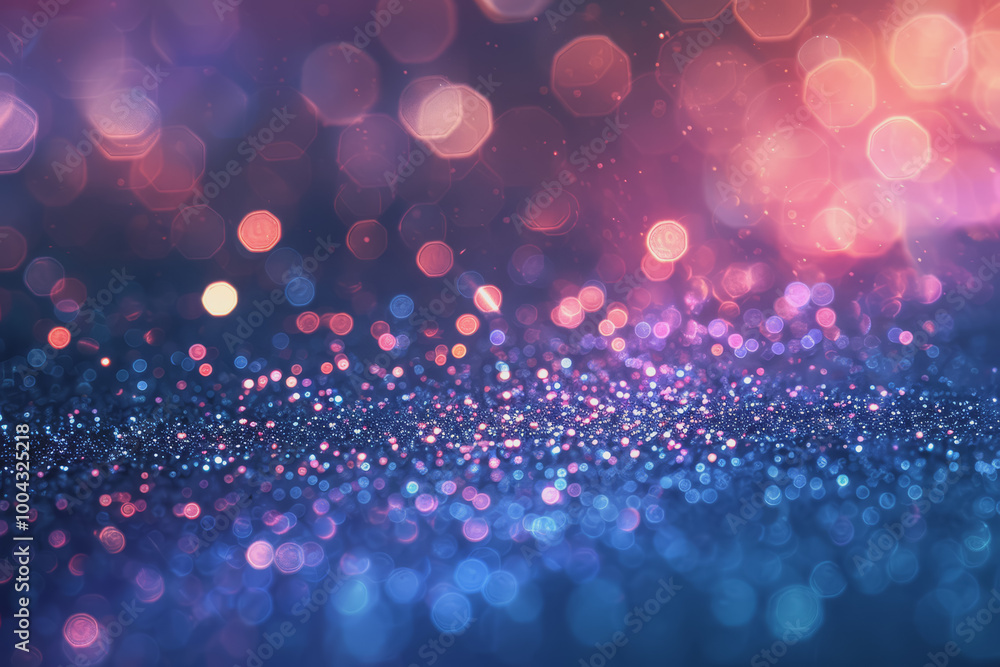 Poster abstract background with shimmering colored light texture.