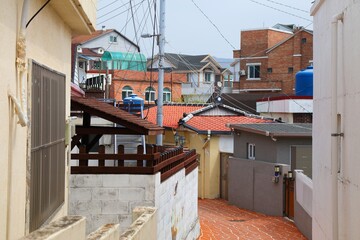 Gujora town in Geoje island, Korea