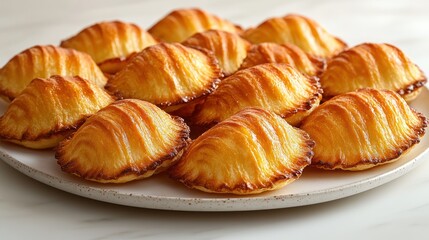 Warm, freshly baked treats with a flaky crust beautifully set on a rustic plate