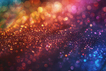 Abstract background with shimmering colored light texture.