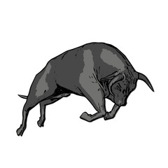 Bull , animal vector ilustration isolated design template cartoon 