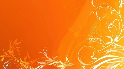 Vibrant Simple Design on Orange Background: A Lively and Appealing Vision. Admire the Energy and Creativity.