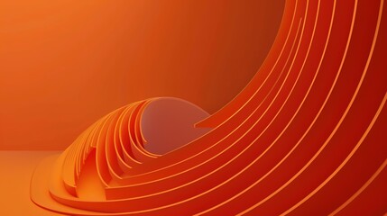 Vibrant Simple Design on Orange Background: A Lively and Appealing Vision. Admire the Energy and Creativity.