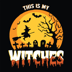 Happy  Halloween t-shirt design.
