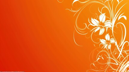 Vibrant Simple Design on Orange Background: A Lively and Appealing Vision. Admire the Energy and Creativity.