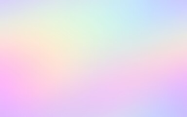 Pink yellow blue iridescent gradient. Fantastic heaven abstract blur graphic.