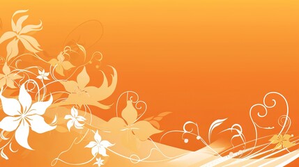 Vibrant Simple Design on Orange Background: A Lively and Appealing Vision. Admire the Energy and Creativity.