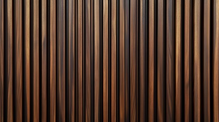 Obraz premium Wall made of wood. Wooden panels made from slats. Texture of vertical timber lines