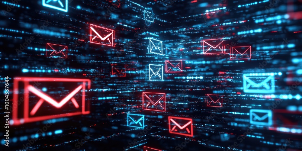 Poster Secure Communication Practices to Prevent Email Scams: Avoiding email scam phishing through secure communication methods.