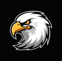 Eagle Head Logo Design Esports Sport Team .Vector illustration