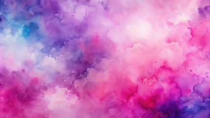 Fototapeta premium Abstract Watercolor Background Texture in Pink and Purple Tones for Creative Designs
