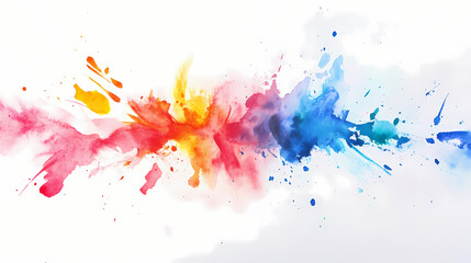 Fototapeta premium Bright abstract watercolor drawing on a paper image. Watercolor Splash. Illustration