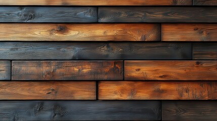 Naklejka premium textured wooden wall with horizontal slats arranged in a modern pattern exuding warmth and style perfect for contemporary architectural designs