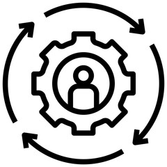 adaptability outline style icon