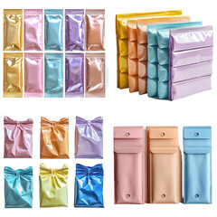 Vibrant Pastel Bubble Mailers with Smooth Texture