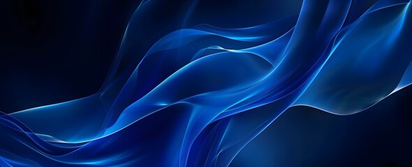 Obraz premium Abstract Blue Gradient Background with Flowing Lines