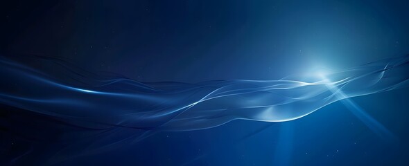 Abstract Blue Gradient Background with Light Beam