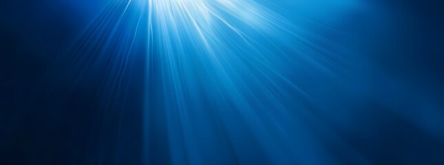 Abstract Blue Gradient Background with Light Rays