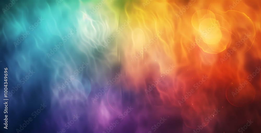 Wall mural abstract blurred gradient background with colorful swirls