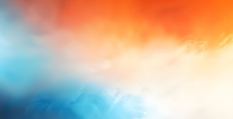 Abstract Gradient Background: Orange, Blue, White