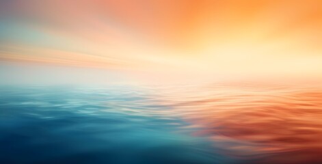 Obraz premium Abstract Ocean Sunset Gradient Background