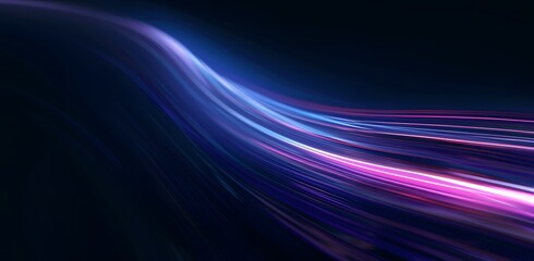 Abstract Blue & Pink Light Streaks Background