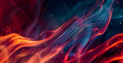 Naklejka premium Abstract Blue And Red Gradient Flame