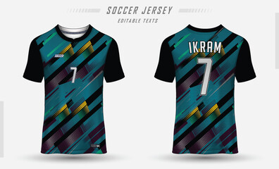 Sports Jersey Soccer Football  YellowSkyBlack