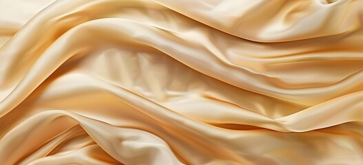 Obraz premium Elegant Beige Silk Fabric Background Texture