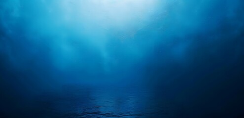 Abstract Blue Gradient Background with Water Reflection