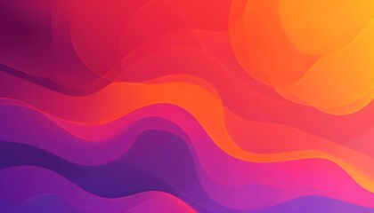 Fototapeta premium Abstract Gradient Background with Orange, Purple, and Red Color Scheme