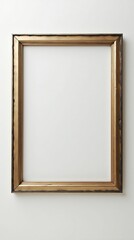 Elegant luxury frame in modern style against white background