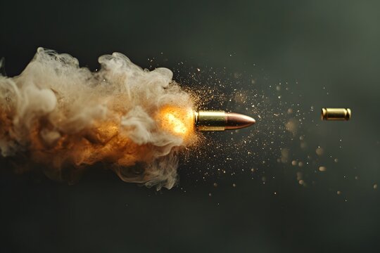 fast bullet in motion