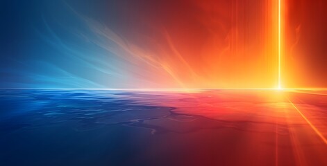 Abstract Gradient Background with Light Beam