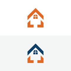 Housing construction and renovation logo design concept.
