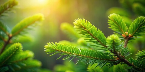 Capturing the serene movement of fir foliage in mesmerizing forest macro shots