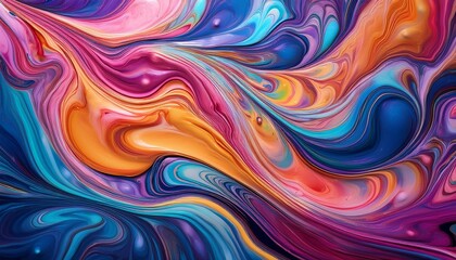Obraz premium Swirling abstract paint