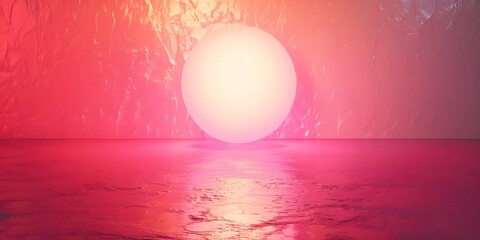 Pink and Red Gradient Background with Soft Circular Light