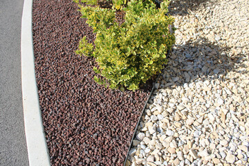 Bordure de jardin, jardin minéral