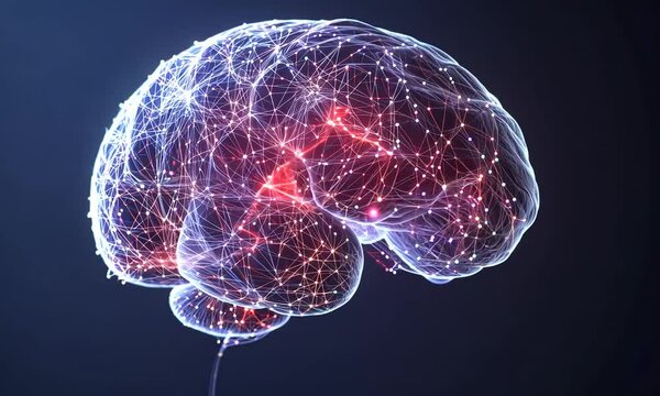 Digital Brain Illustration
