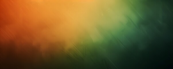 Abstract Orange Green Gradient Background