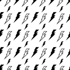 Lightning Pattern Background. Vector Illustration